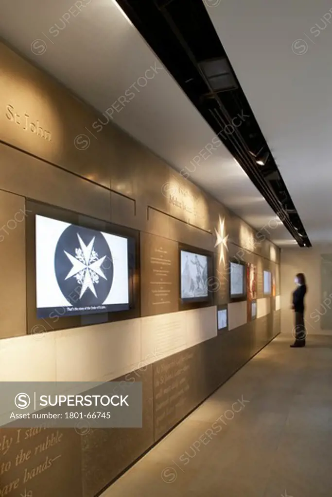 Museum Of The Order Of St John  Metaphor  London  2010  Interior Wall With Interactive Screens