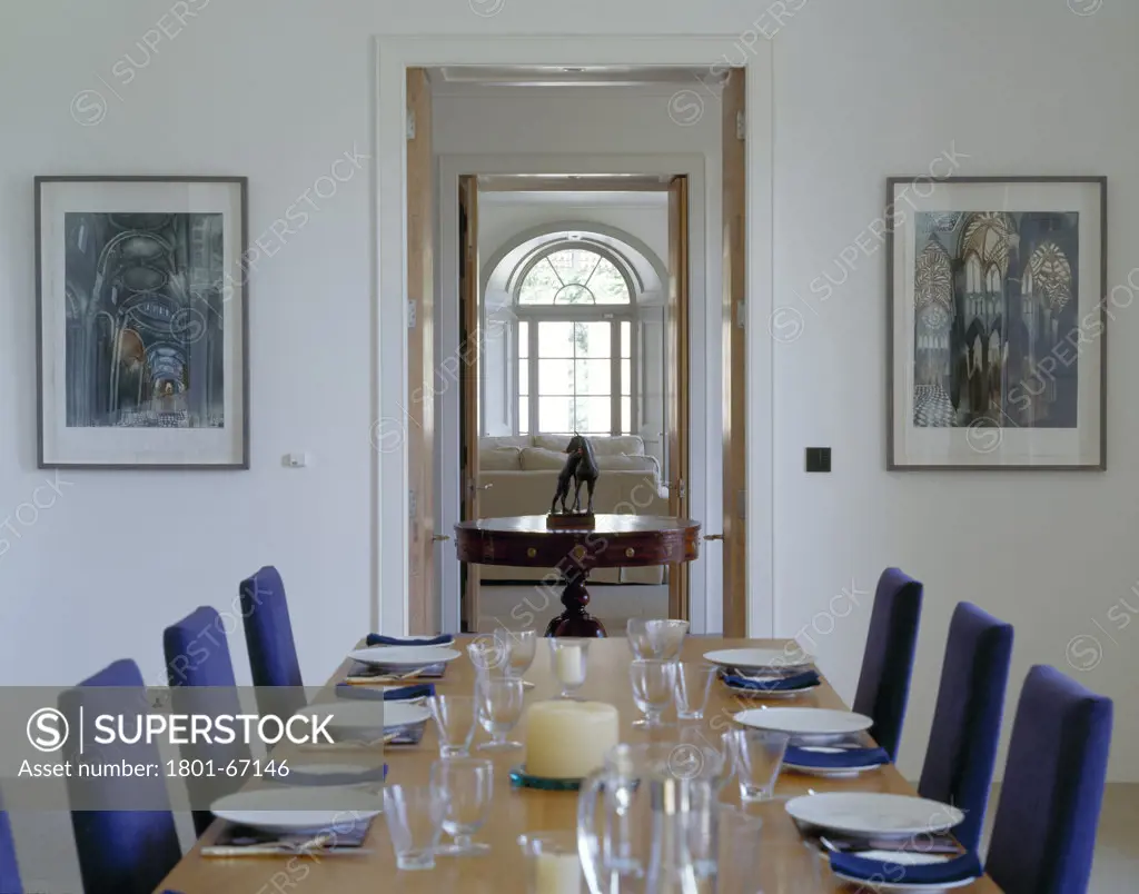 Private House Dining Room To Sitting Room Through Hall