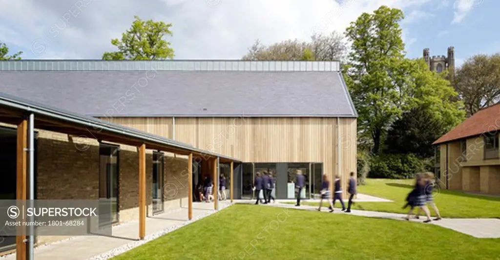 Day  Cropped Elevation And Cloister  King'S School Ely  By Orms Architecture Design