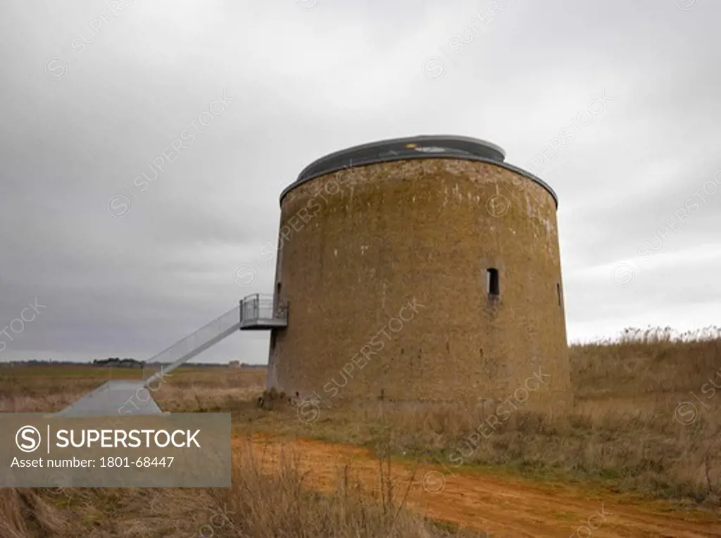 Martello Tower Y  Suffolk  Piercy Conner   2010   - Side View In Afternoon
