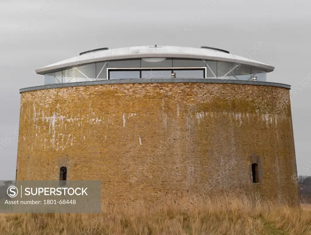 Martello Tower Y  Suffolk  Piercy Conner   2010   - Front View From Beach