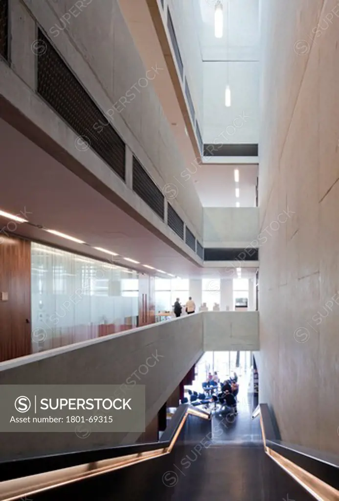 Corby Cube Hawkins Brown Architects Interior View Of Circulation Stairway