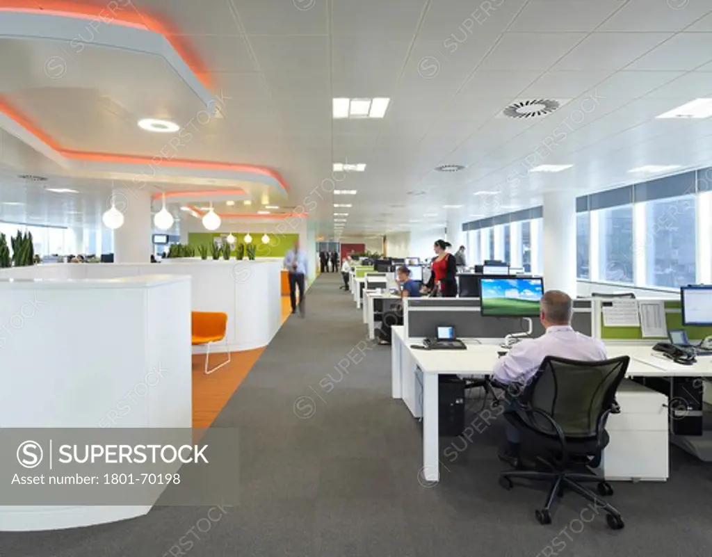 The Peninsula  Id:Sr,Sheppard Robson  Manchester  2010  Open Plan Office With Desks