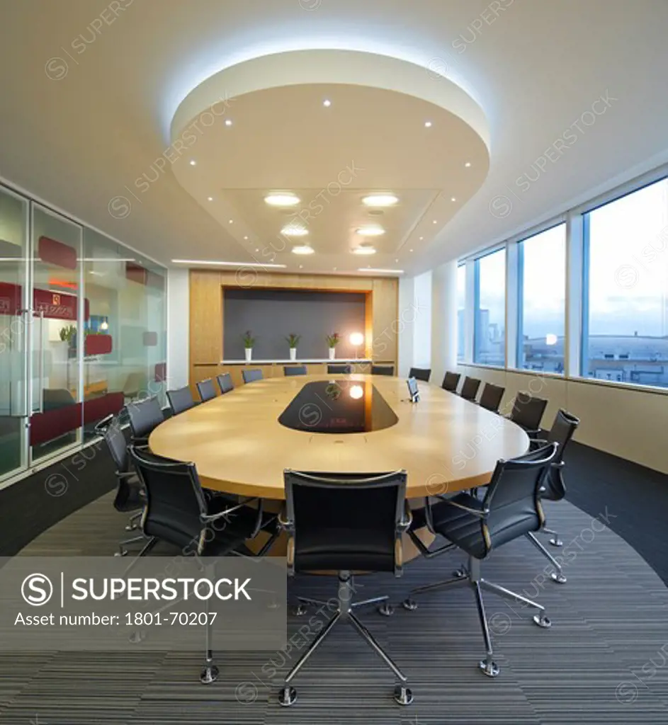 The Peninsula  Id:Sr,Sheppard Robson  Manchester  2010  Conference Room With Large Table