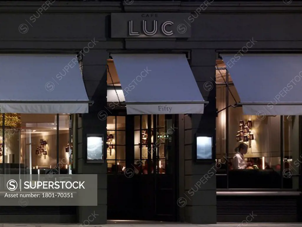 Exterior  Dusk - Cafe Luc - European Grand Cafe, A Stylish And Vibrant Brasserie.