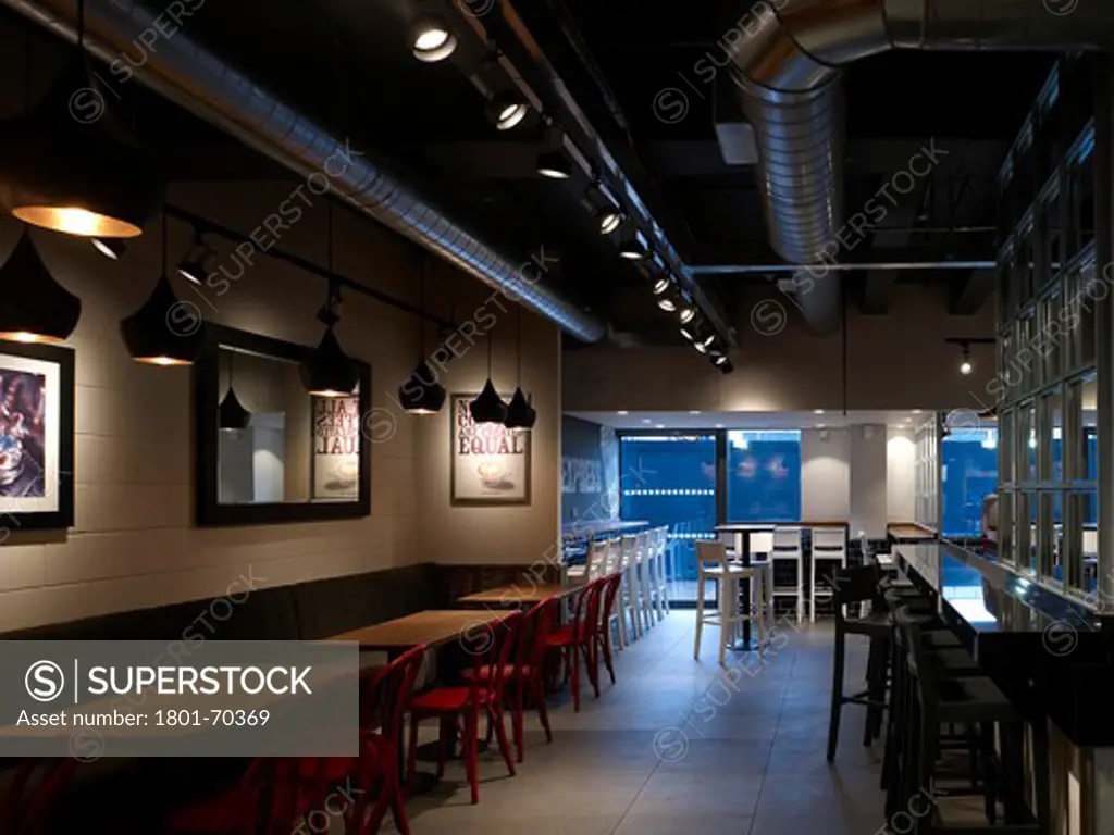 Interior  Bar And Table Area - New Style Of Costa Coffee Interior  Metro Style.