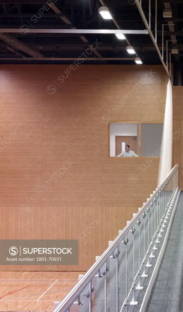 Watford Woodside Leisure Centre - Detail Of Sports Hall Wall