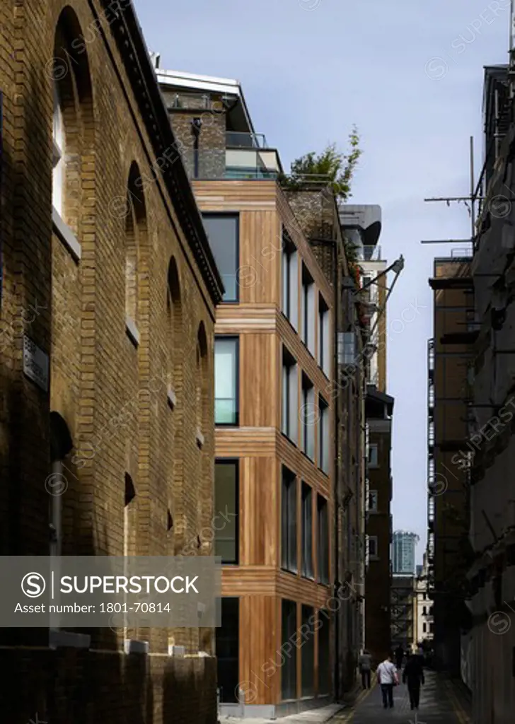 Street Elevation  Old And New  Morning - Bear Pit  Mixed Use Living  Working And Retail By The Thames