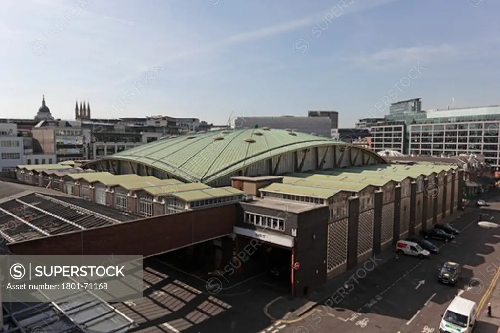 Smithfield Poultry Market  T P Bennett and Son  London  1963  Elevated View