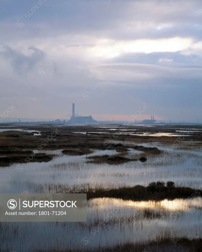 Isle Of Grain Power Station View Across The Estury  Thames Gateway 2012