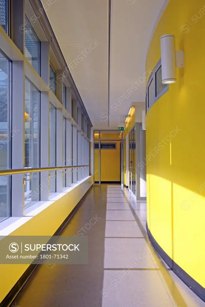 Kaleidoscope Children'S Centre  Van Heyningen And Haward Architects. Brightly Coloured Clinic Floor.