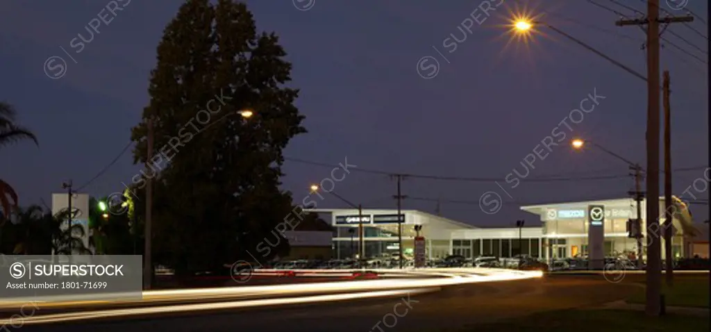 Dusk  Exterior  Car Dealership  Wagga Wagga Nsw Australia