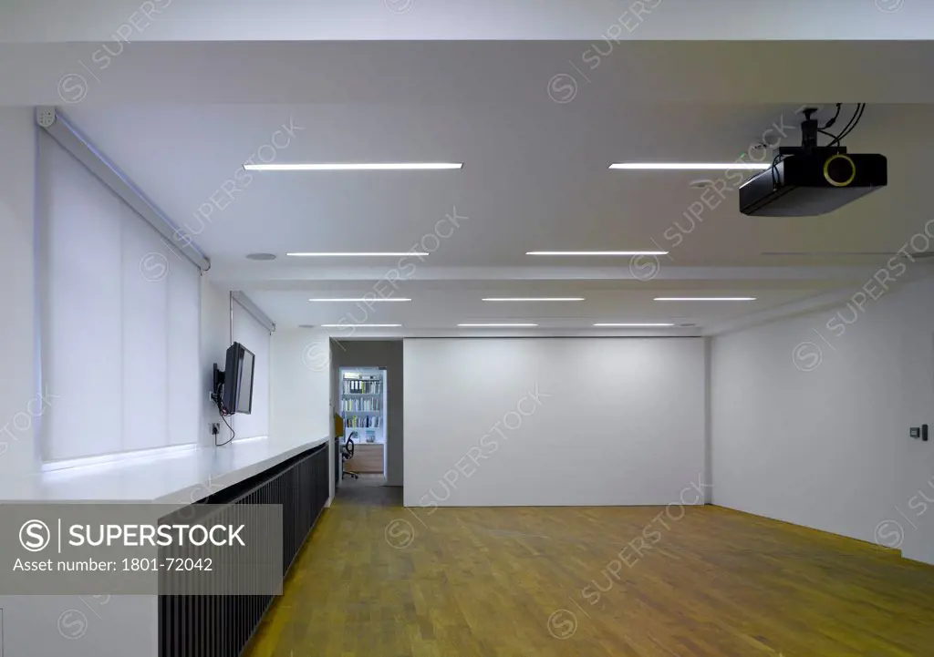 Photographers' Gallery, London, United Kingdom. Architect O'Donnell and Tuomey and ADP, 2012. General view of education space.
