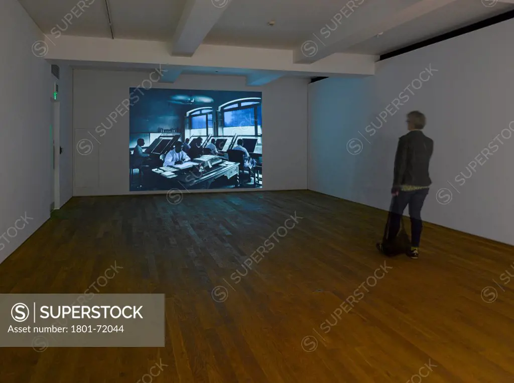 Photographers' Gallery, London, United Kingdom. Architect O'Donnell and Tuomey and ADP, 2012. View of projection room.