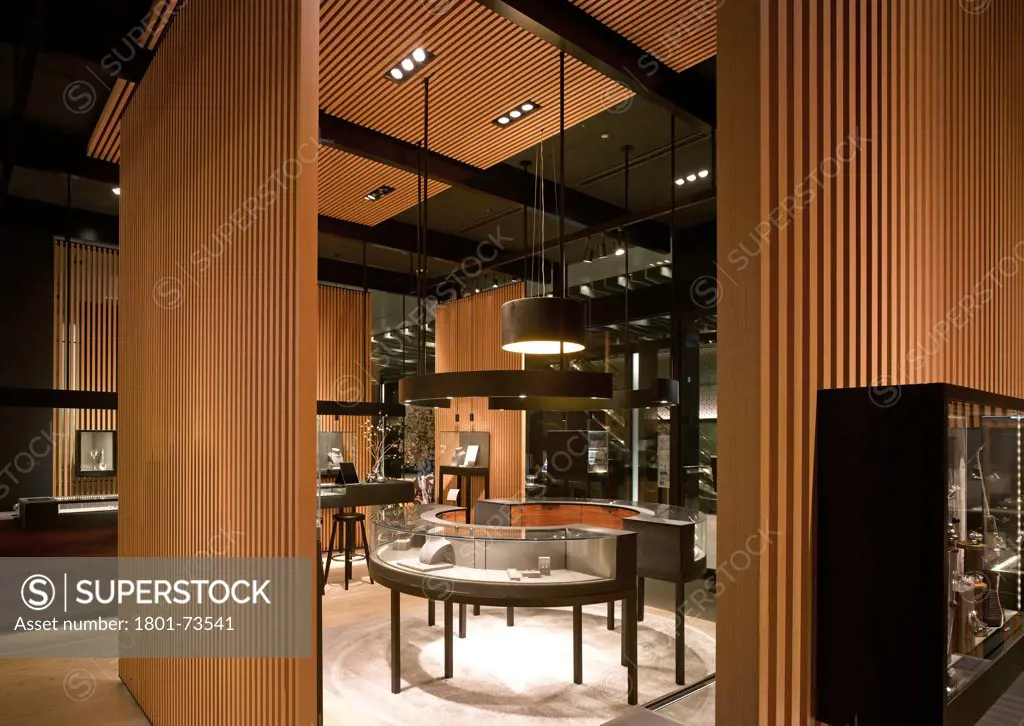 George Jenson Store, Jewellers, Asia, Japan,2012, MPA Architects. Interior view of ground floor.