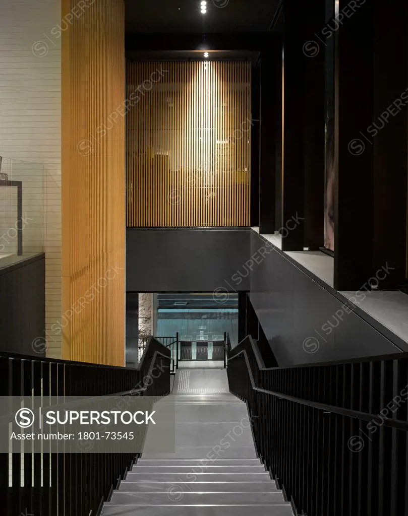 George Jenson Store, Jewellers, Asia, Japan,2012, MPA Architects. Interior view on staircase.