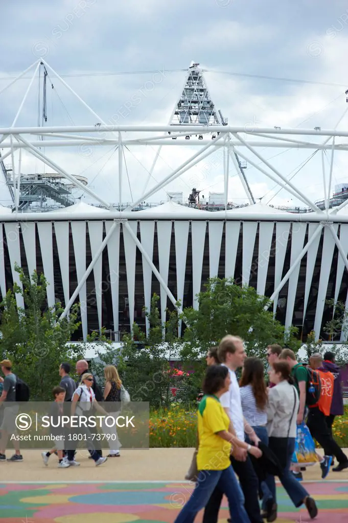 Olympic Stadium, London Olympics 2012, Stadium, Europe, United Kingdom,2012, Populous . Exterior.