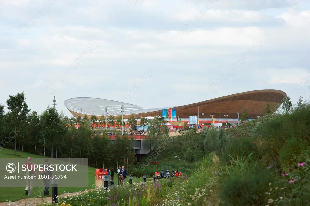The Velodrome, London Olympics 2012, Sports Centre, Europe, United Kingdom,2012, Hopkins Architects Partnership LLP. Exterior.