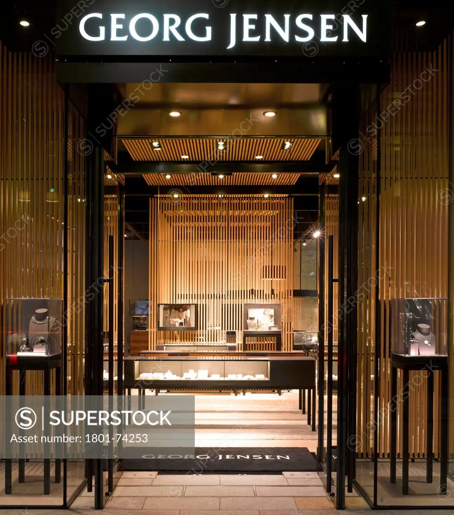 George Jenson Store, Tokyo, Japan. Architect: MPA Architects, 2012. Shop front.