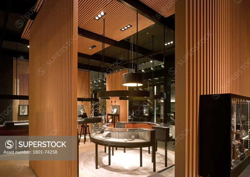 George Jenson Store, Tokyo, Japan. Architect: MPA Architects, 2012. Interior view of ground floor.