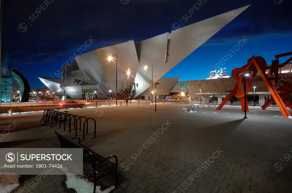Extension to the Denver Art Museum, Frederic C. Hamilton Building, Denver, United States. Architect: Daniel Libeskind, 2006. External view.