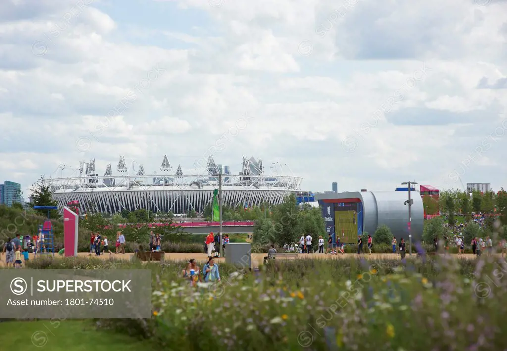 Olympic Stadium, London Olympics 2012, London, United Kingdom. Architect: Populous , 2012. Exterior.