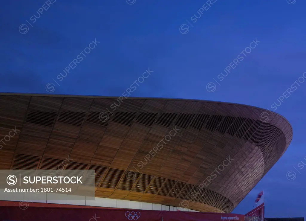 The Velodrome, London Olympics 2012, London, United Kingdom. Architect: Hopkins Architects Partnership LLP, 2012. Exterior.