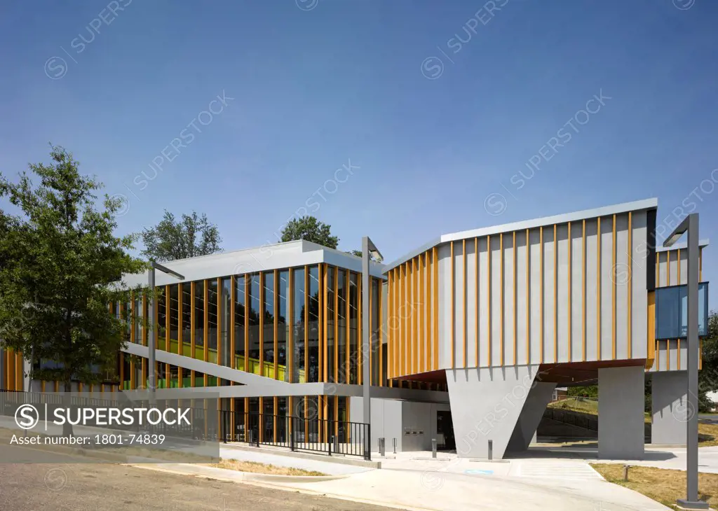 The William O. Lockridge/Bellvue Library, Washington, United States. Architect: Adjaye Associates, 2012. Overall exterior view.