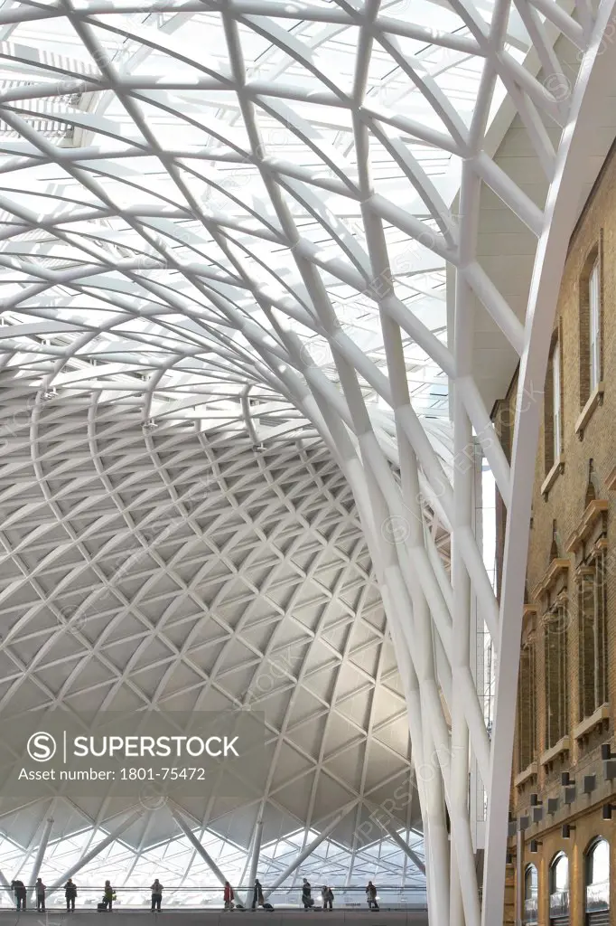 King's Cross Station, Railway Station, Europe, United Kingdom, , 2012, John McAslan & Partners. Detail of funnel.
