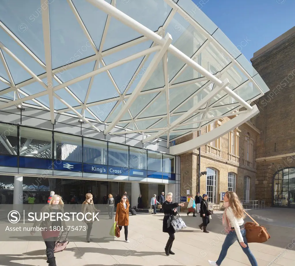 King's Cross Station, Railway Station, Europe, United Kingdom, , 2012, John McAslan & Partners. Entrance to western concourse.
