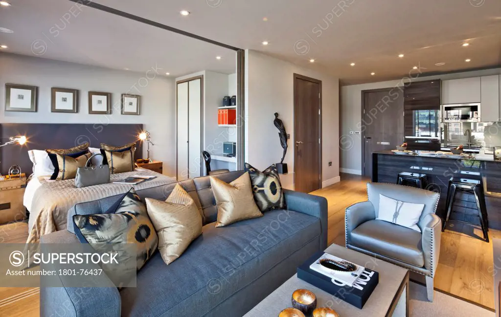 Marketing suite for Fulham Reach luxury apartments in Chelsea, London.