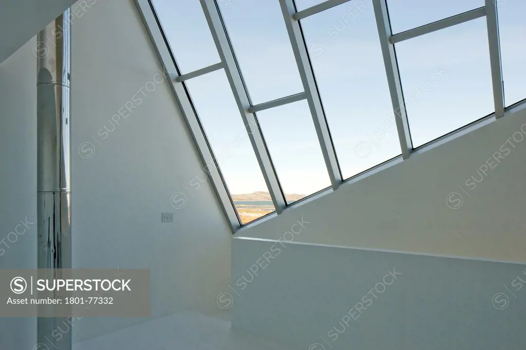Tower Studio, Fogo Island, Canada. Architect: Todd Saunders, 2011. Interior view.
