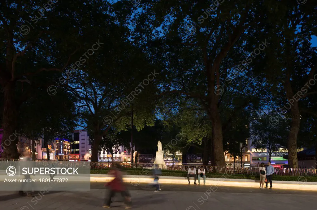 Leicester Square, Square Plaza, Europe, United Kingdom, , 2012, Burns + Nice. Ribbon seating and lighting.