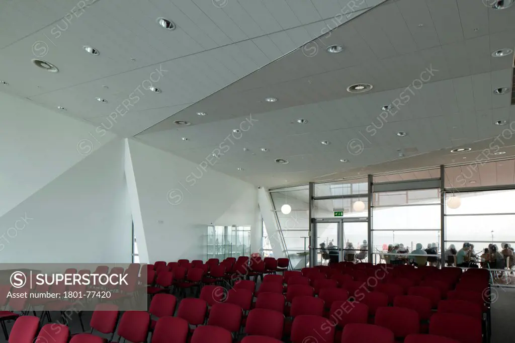 Southend Pier Cultural Centre, Southend, United Kingdom. Architect: White Architects, 2012. Interior of the main hall.