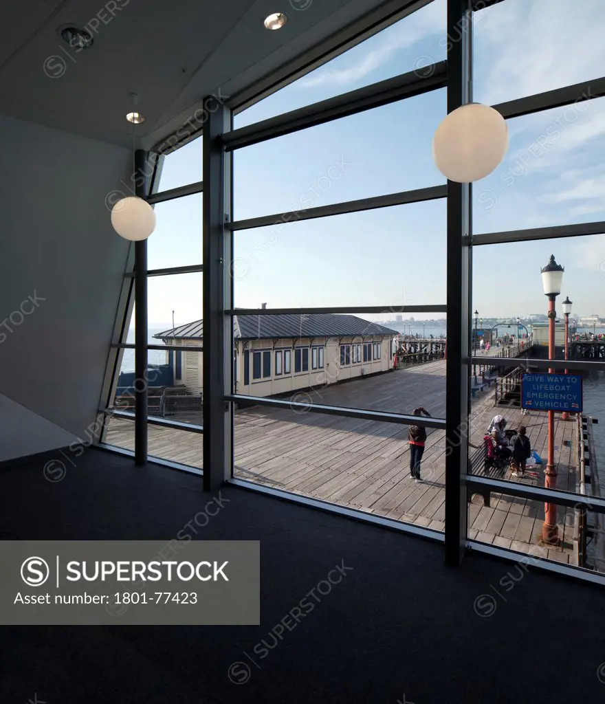 Southend Pier Cultural Centre, Southend, United Kingdom. Architect: White Architects, 2012. Interior of artists space.