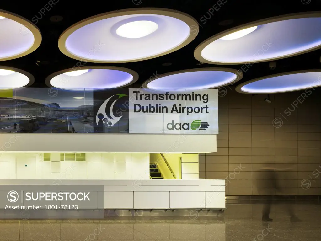Showing check in area in Dublin Airport