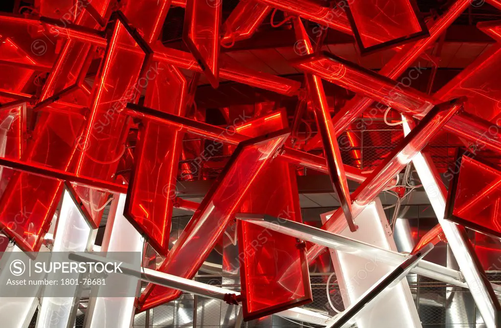 Coca-Cola Beatbox, London 2012, London, United Kingdom. Architect: Asif Khan Pernilla Ohrstedt, 2012. Assembly Of Illuminated Rectangular Panels.