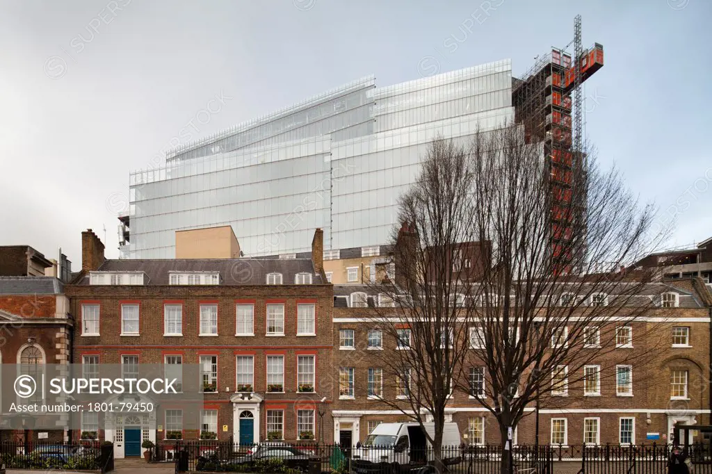 The Place, London Bridge, London, United Kingdom. Architect: Renzo Piano Building Workshop, 2013. View From St Thomas'S Street.