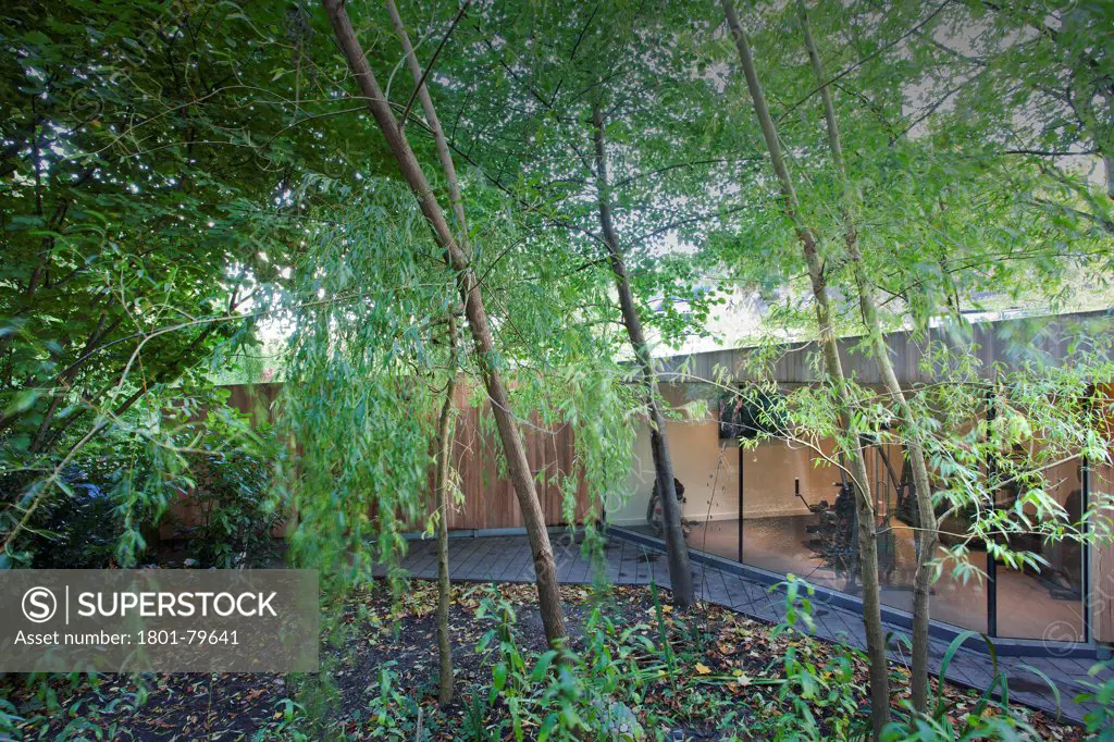 Private House Garden Extension, London, United Kingdom. Architect: Macarchitect, 2012. Garden Gym Covered By Trees.