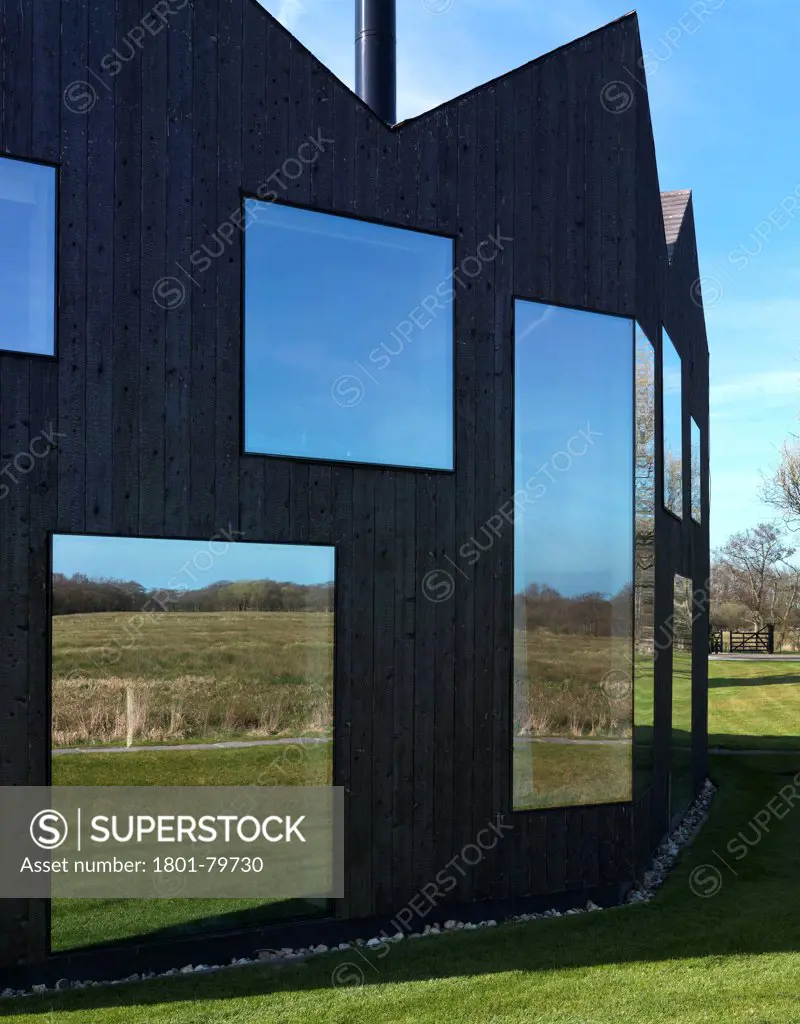 Hunsett Mill, Stalham, United Kingdom. Architect: Acme, 2010. Rear Elevation, Angle, Window Detail.
