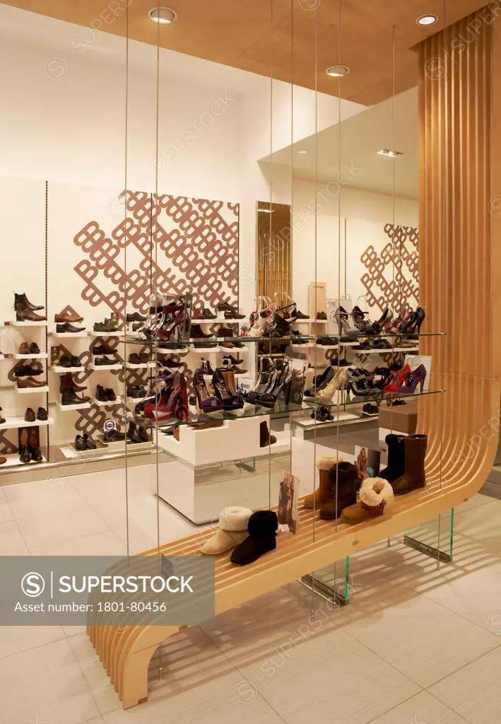 Westfield London, London, United Kingdom. Architect: N/A, 2009. Display Within Barrats Shoe Store.