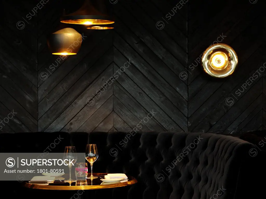 The Collection, London, United Kingdom. Architect: Tom Dixon, 2011. Restaurant Booth.