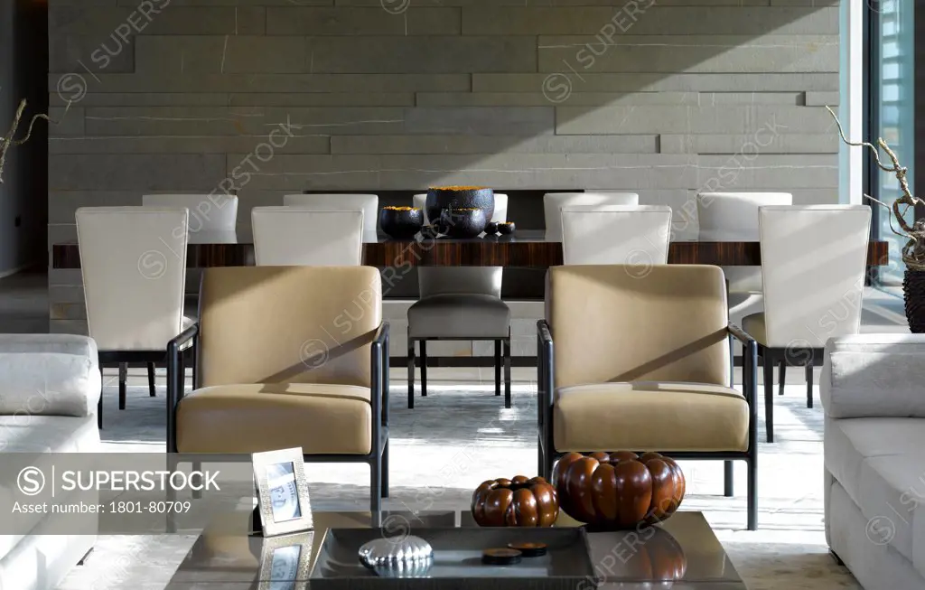 Penthouse Development, London, United Kingdom. Architect: Na, 2012. Overall Interior View-Main Sitting Room.