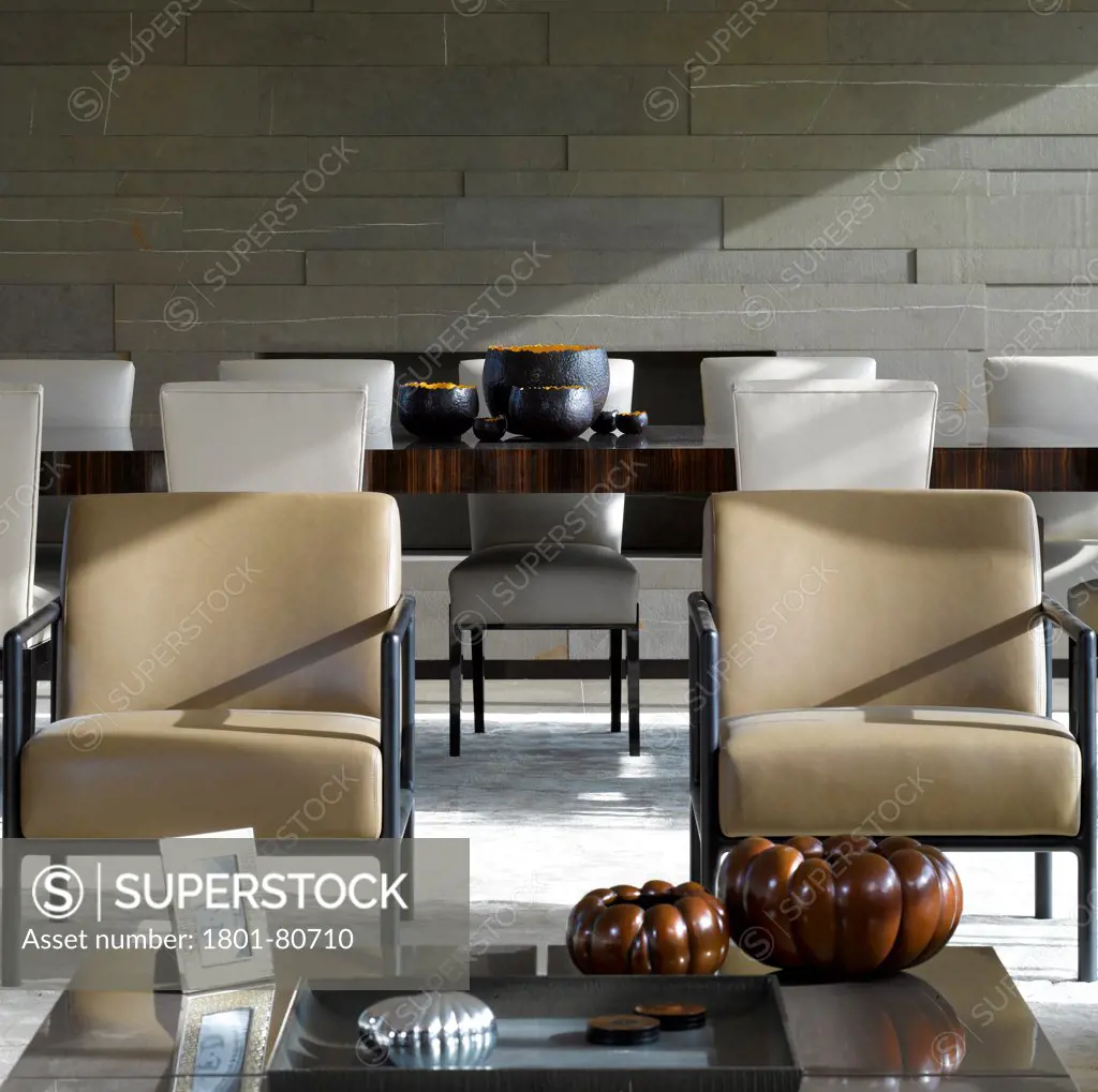 Penthouse Development, London, United Kingdom. Architect: Na, 2012. Overall Interior View-Main Sitting Room.