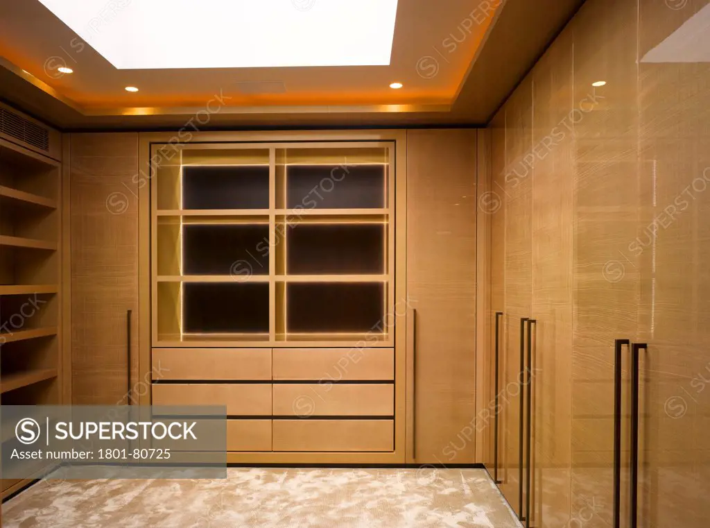 Penthouse Development, London, United Kingdom. Architect: Na, 2012. Overall Interior View-Changing Room.