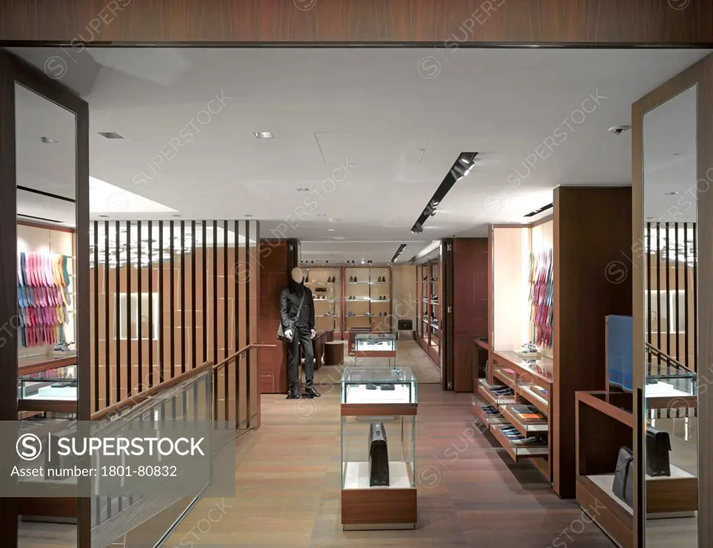 Salvatore Ferragamo Bond Street, London, United Kingdom. Architect: Mpa Architects, 2012. Overall Interior View On 1St Floor.