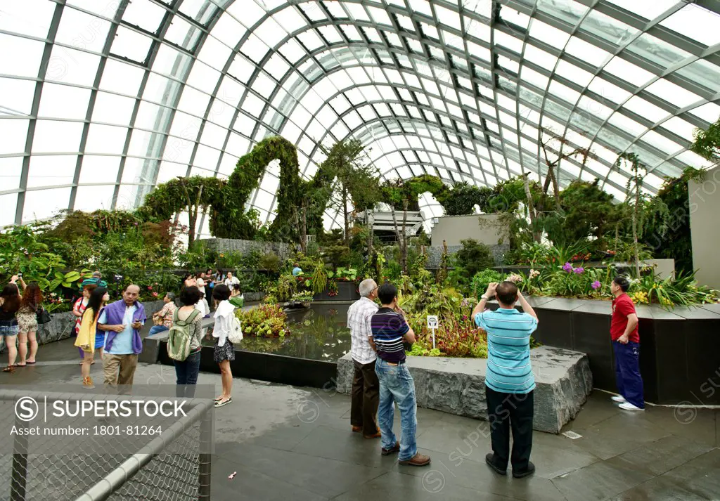 Gardens By The Bay, Singapore, Singapore. Architect: Wilkinson Eyre Architects, Grant Associates, 2011. Cloud Forest Dome.