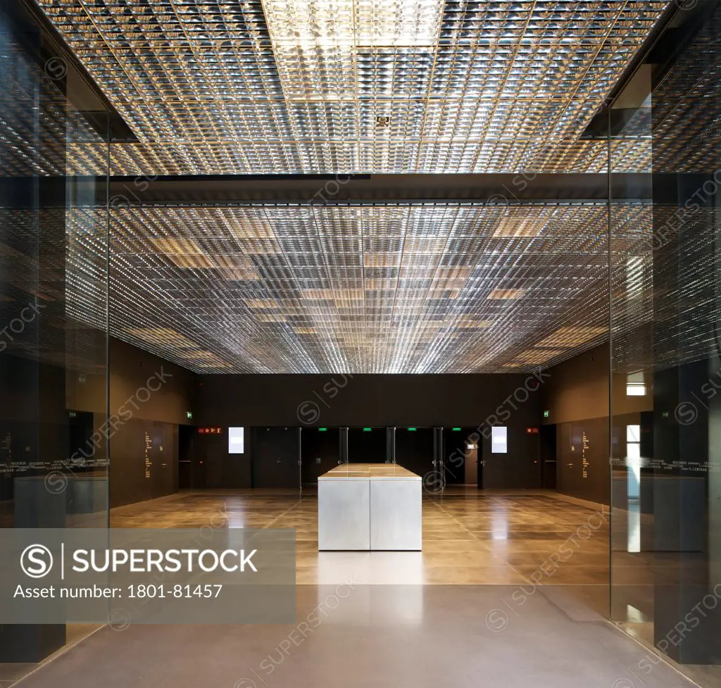 Renaissance Barcelona Fira Hotel, Barcelona, Spain. Architect: Jean Nouvel, 2012. Ground Lower Floor Entrance To Conference And Meeting Rooms.