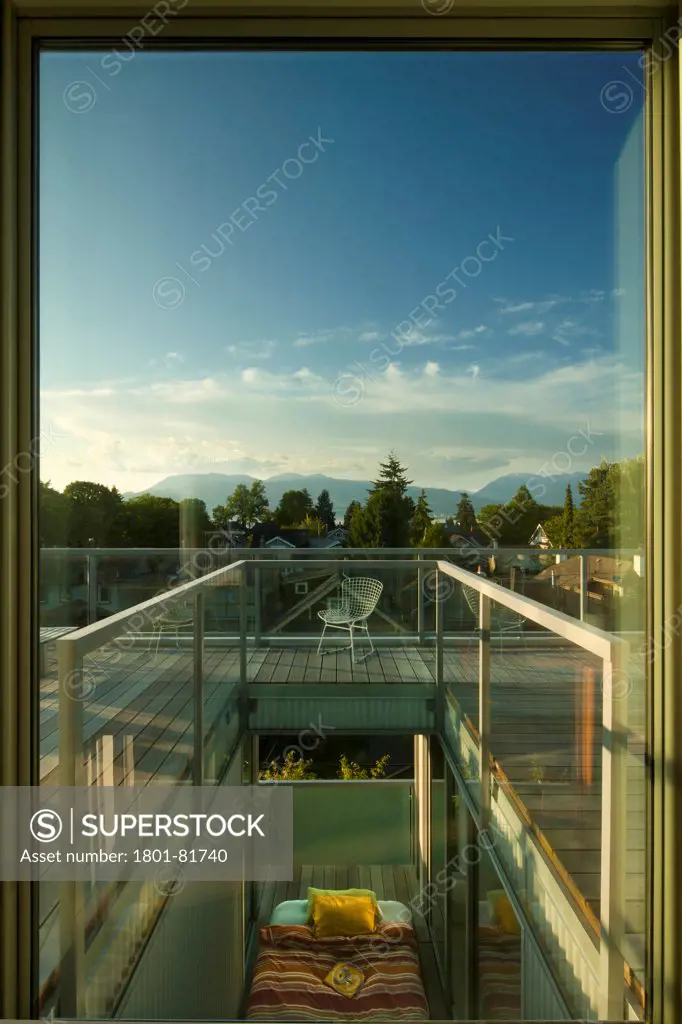 Monad, Vancouver, Canada. Architect:  Lwpac, 2012. View Of Deck And Sleeping Station.