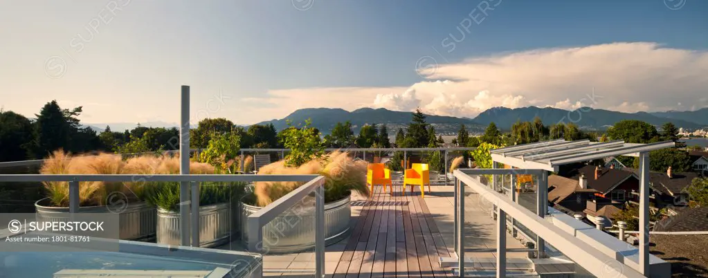 Monad, Vancouver, Canada. Architect:  Lwpac, 2012. Rooftop Deck With Vista.